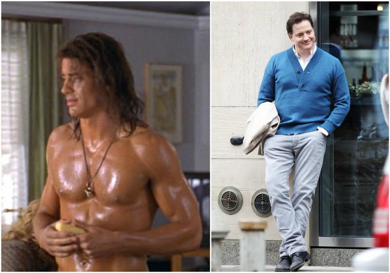 Brendan Fraser's height, weight. He has lost his fitted body shape