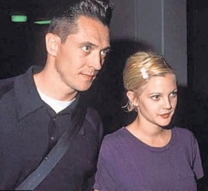 Drew Barrymore and Jeremy Thomas