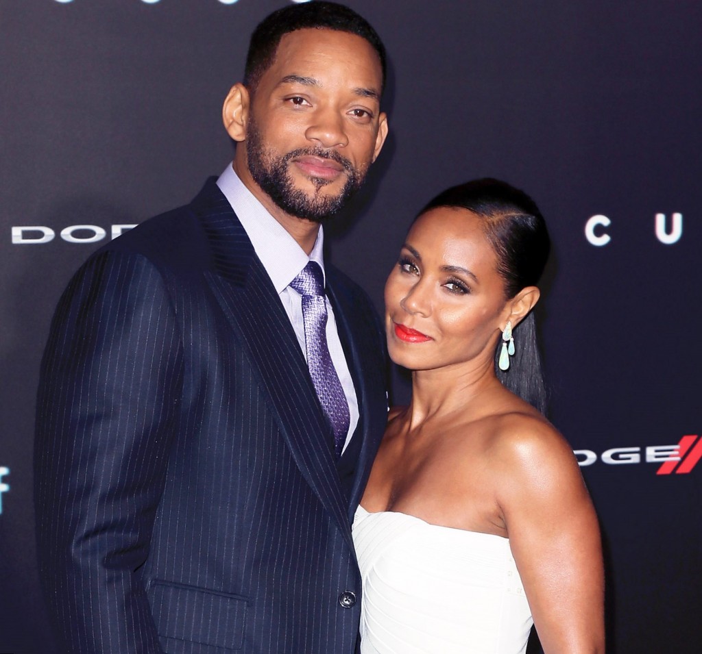 Will Smith with his wife