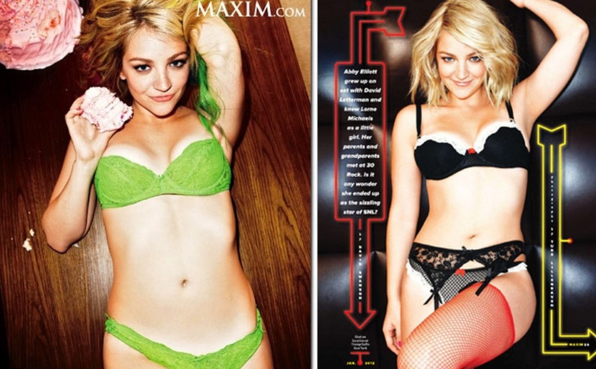 Abby Elliott body measurements.