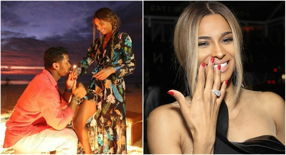 Russell proposed Ciara during their vacation in Seychelles