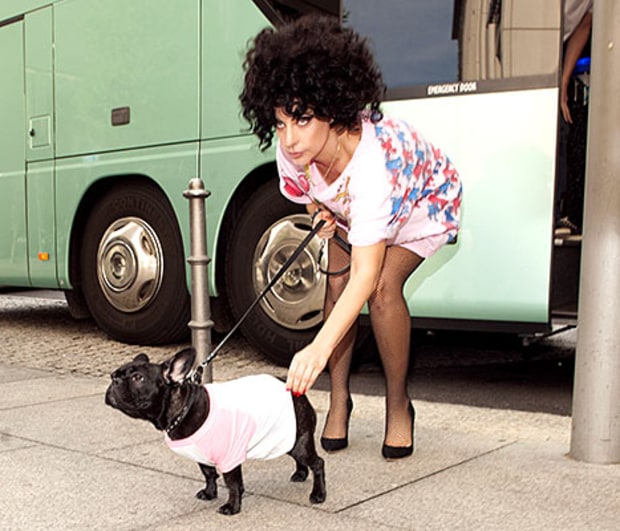 Lady Gaga and her pet Asia Kinney