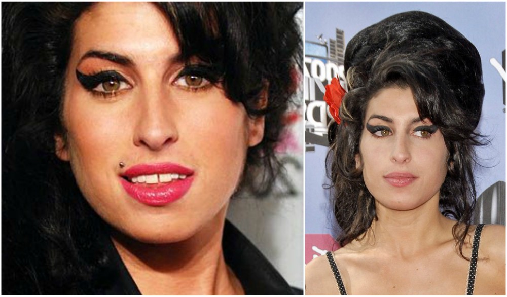 Amy Winehouse eyes and hair color
