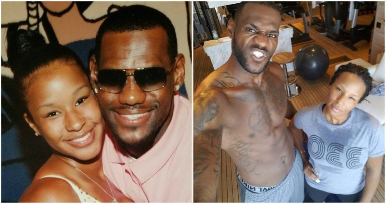 LeBron James family. Good husband and a loving father!