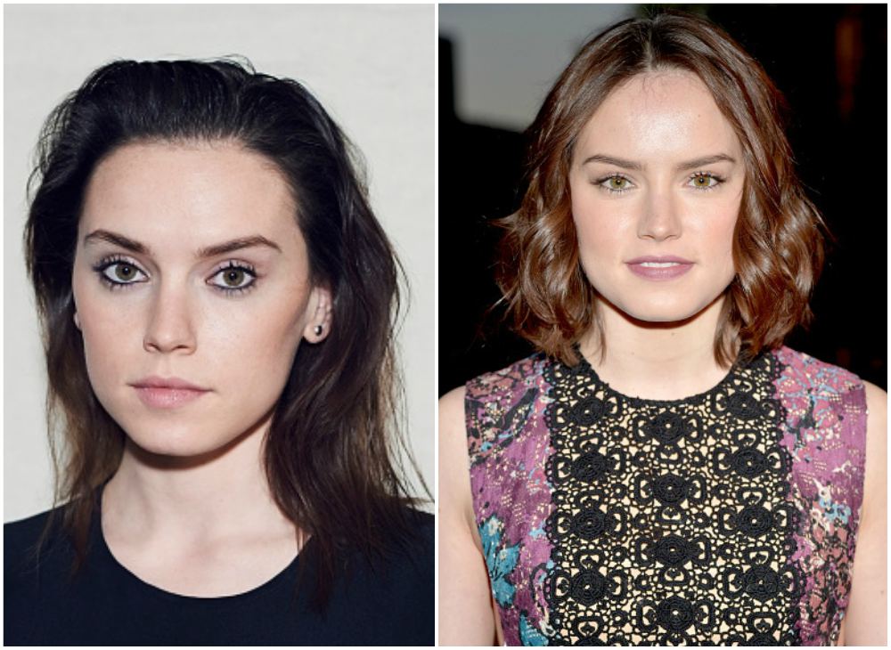 Daisy Ridley`s eyes and hair color