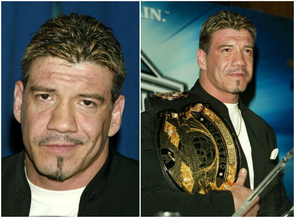 Eddie Guerrero`s eyes and hair color