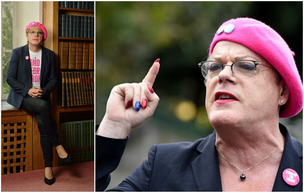 Eddie Izzard dressed like a woman