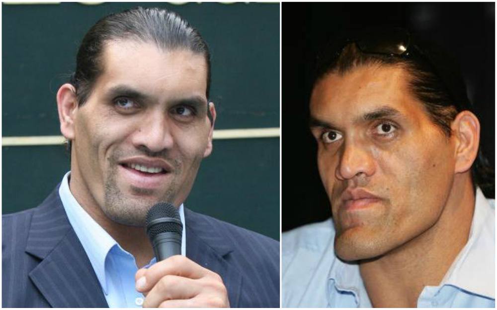 Great Khali`s eyes and hair color