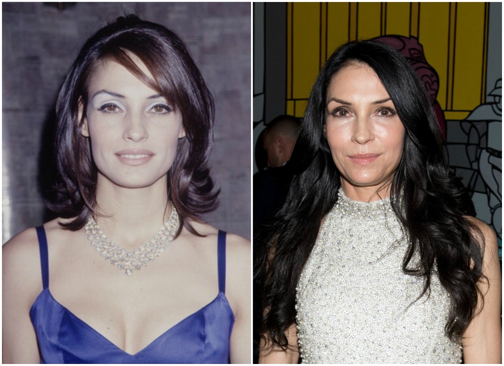 Famke Janssen`s eyes, hair color