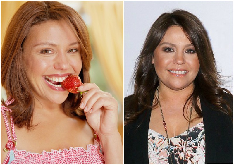 Rachael Ray`s eyes and hair color