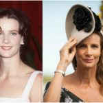 Rachel Griffiths practices power yoga and looks great