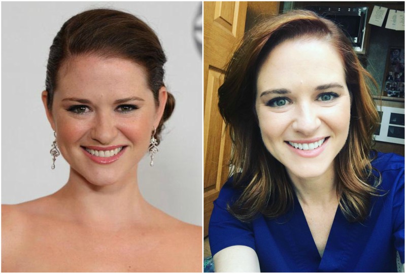 Sarah Drew`s eyes and hair color