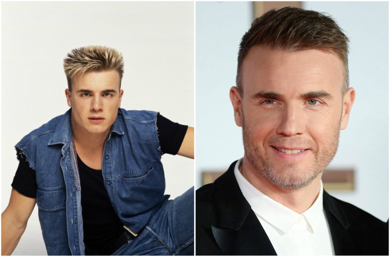 Gary Barlow`s eyes and hair color