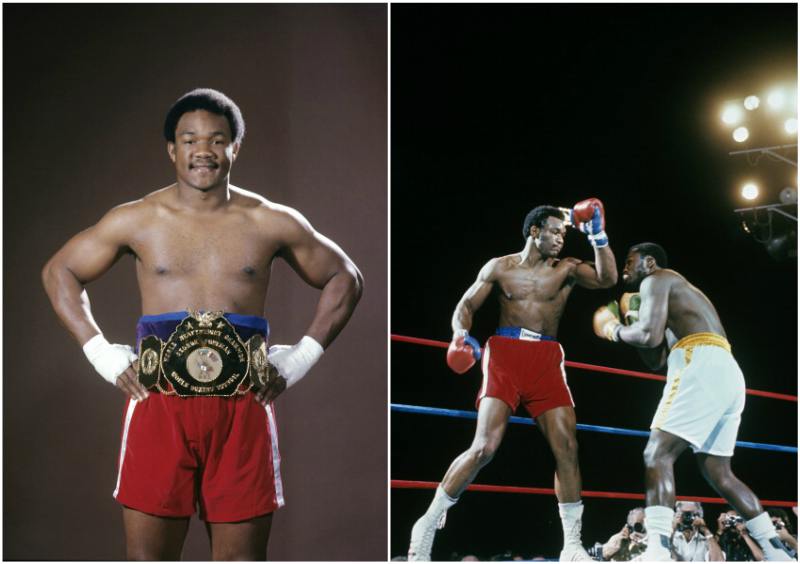 A boxing legend Foreman`s height, weight.