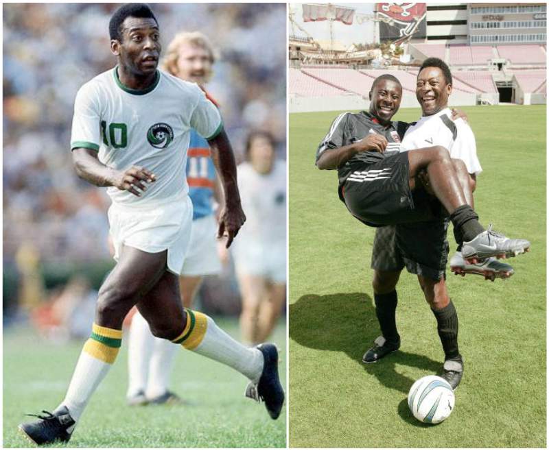 Pele`s height, weight