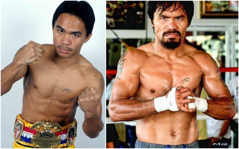 Manny Pacquiao`s eyes and hair color