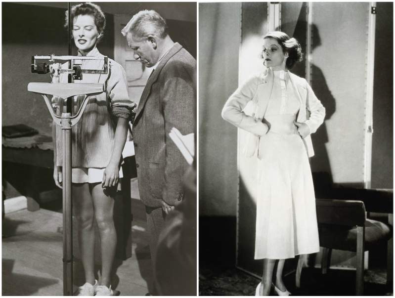 Katharine Hepburn`s body measurements. 