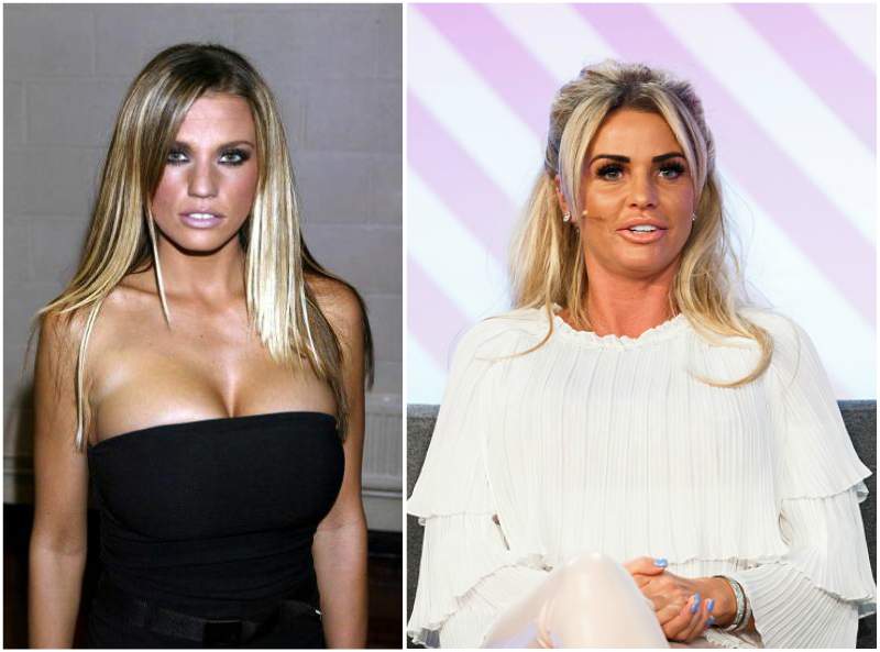 Katie Price`s eyes and hair color