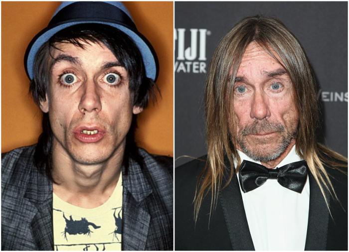 Iggy Pop`s eyes and hair color