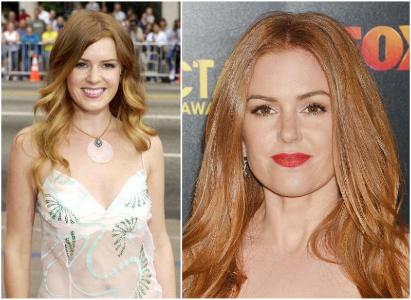 Isla Fisher`s eyes and hair color