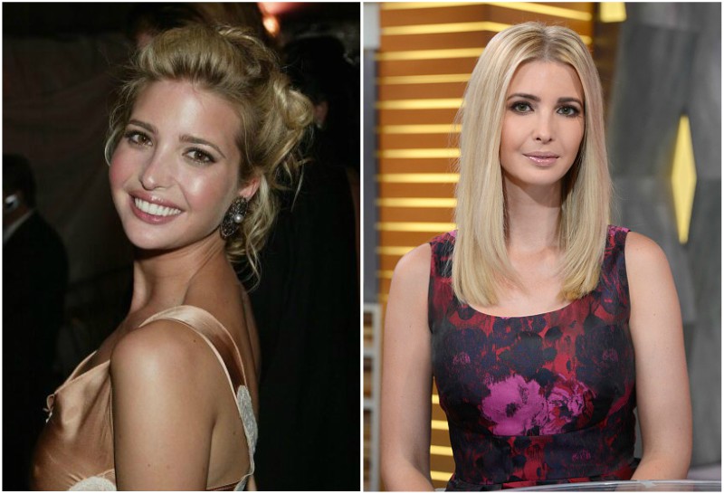 Ivanka Trump`s eyes and hair color