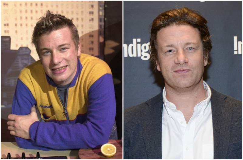 Jamie Oliver`s eyes and hair color