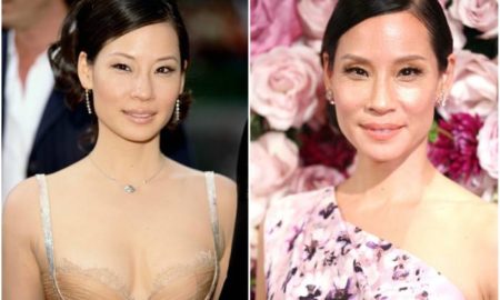 Lucy Liu`s eyes and hair color