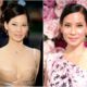 Lucy Liu`s eyes and hair color