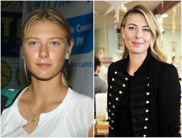 Les yeux et la couleur des cheveux de Maria Sharapova