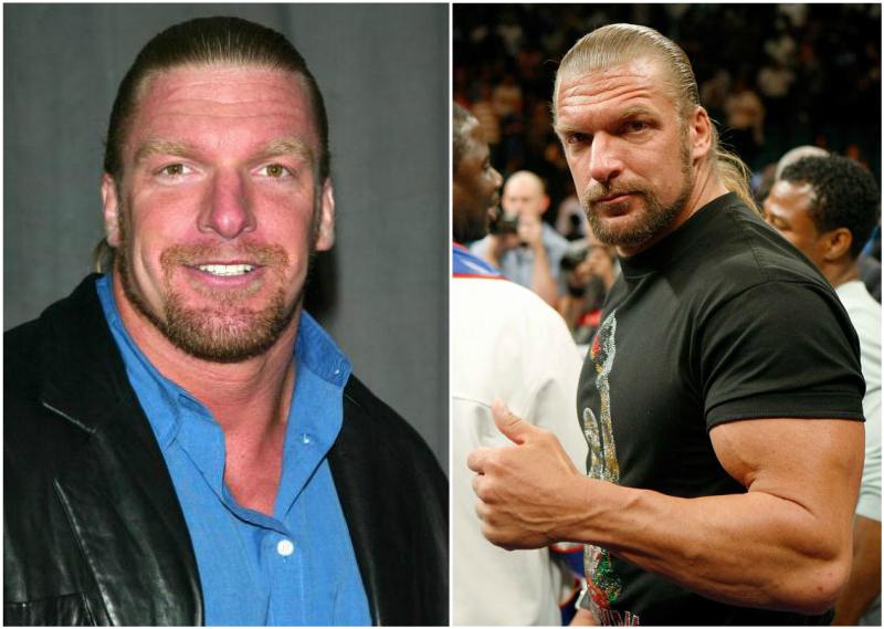 Triple H eyes and hair color