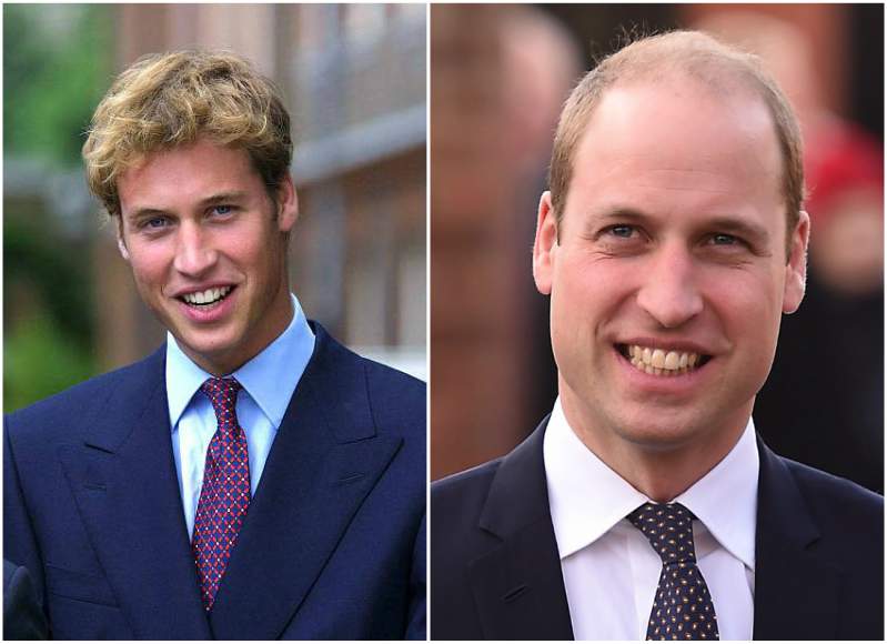 Prince William's eyes and hair color