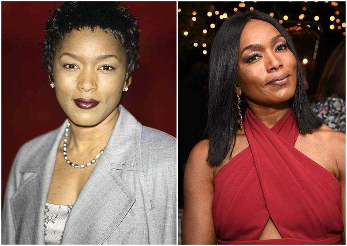 Angela Bassett's eyes and hair color