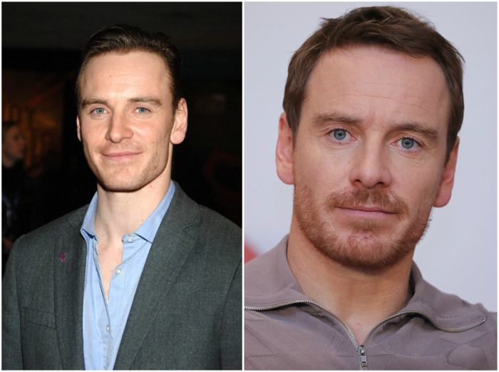 Michael Fassbender's eyes and hair color