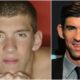 Michael Phelps' eyes and hair color