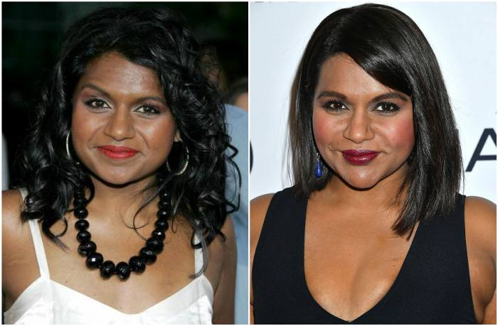 Mindy Kaling`s eyes and hair color