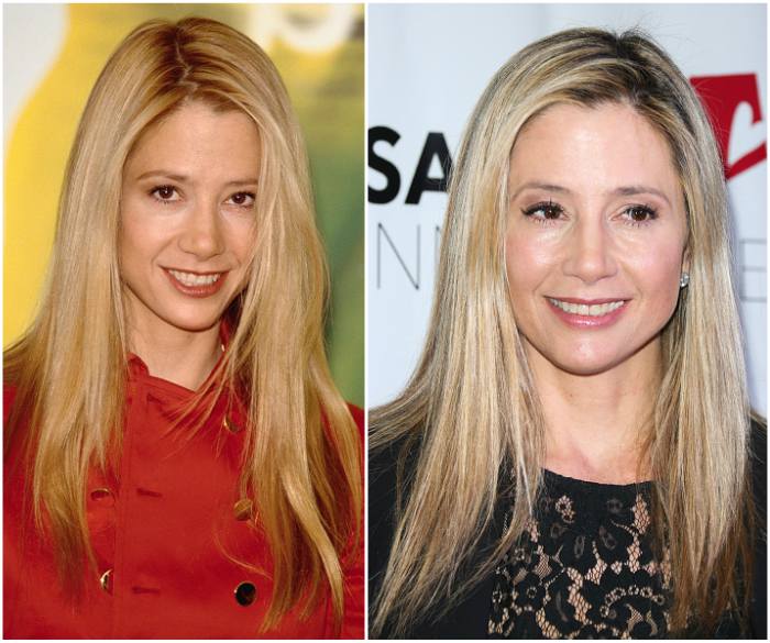 Mira Sorvino`s eyes and hair color