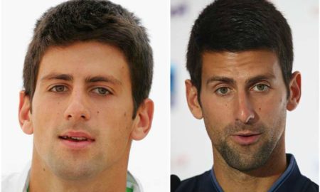 Novak Djokovic's eyes and hair color