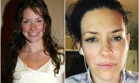 Evangeline Lilly's eyes and hair color