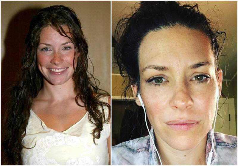 Evangeline Lilly's eyes and hair color