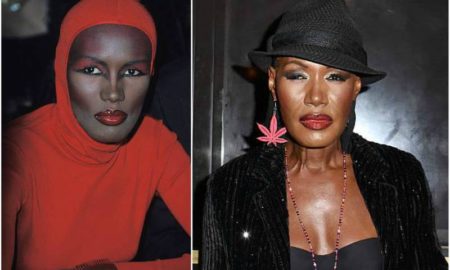 Grace Jones' eyes and hair color