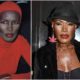 Grace Jones' eyes and hair color
