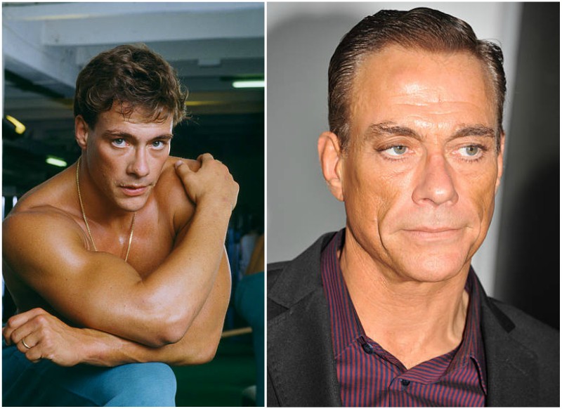 Jean-Claude Van Damme's eyes and hair color