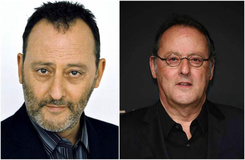 Jean Reno's eyes and hair color