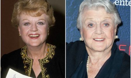 Angela Lansbury's eyes and hair color