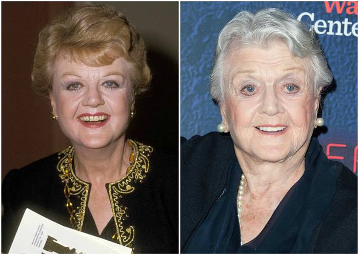 Angela Lansbury's eyes and hair color