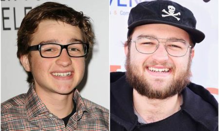 Angus T. Jones' eyes and hair color