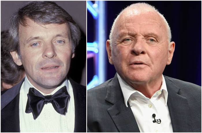 Sir Anthony Hopkins' eyes and hair color