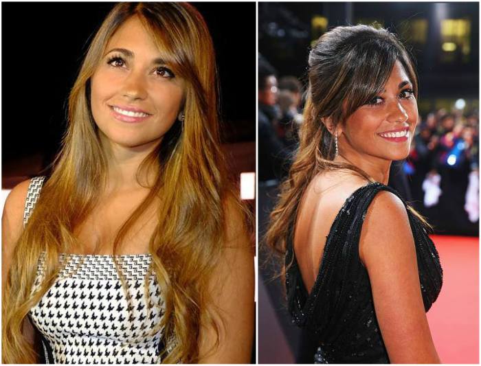 Antonella Roccuzzo's eyes and hair color