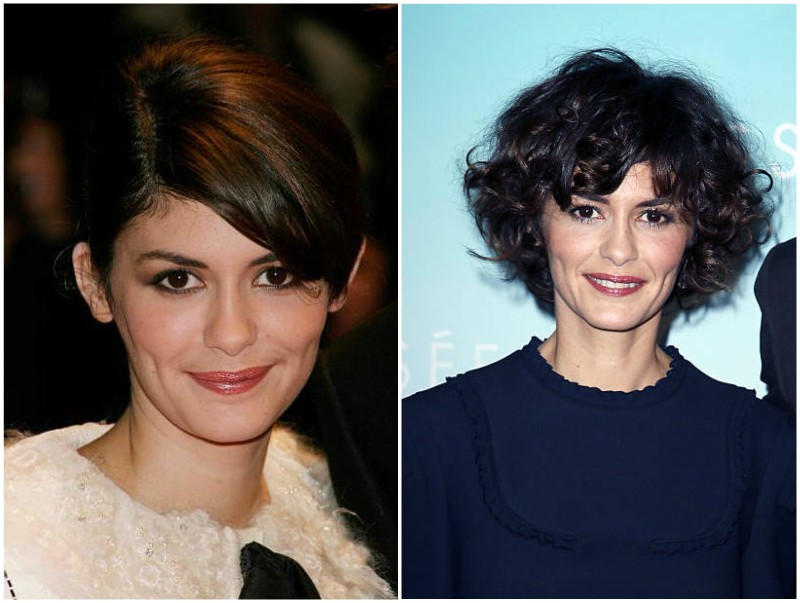 Audrey Tautou's eyes and hair color