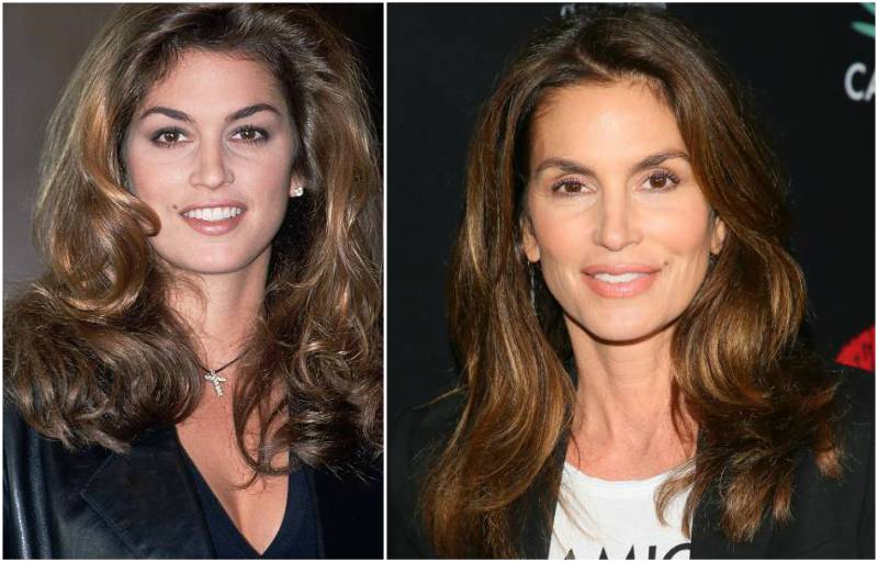 Cindy Crawford’s eyes and hair color